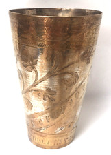 Alte Messing Becher Vase