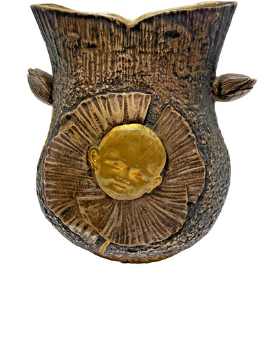 Bronze vase hans stoltenberg - bronze,